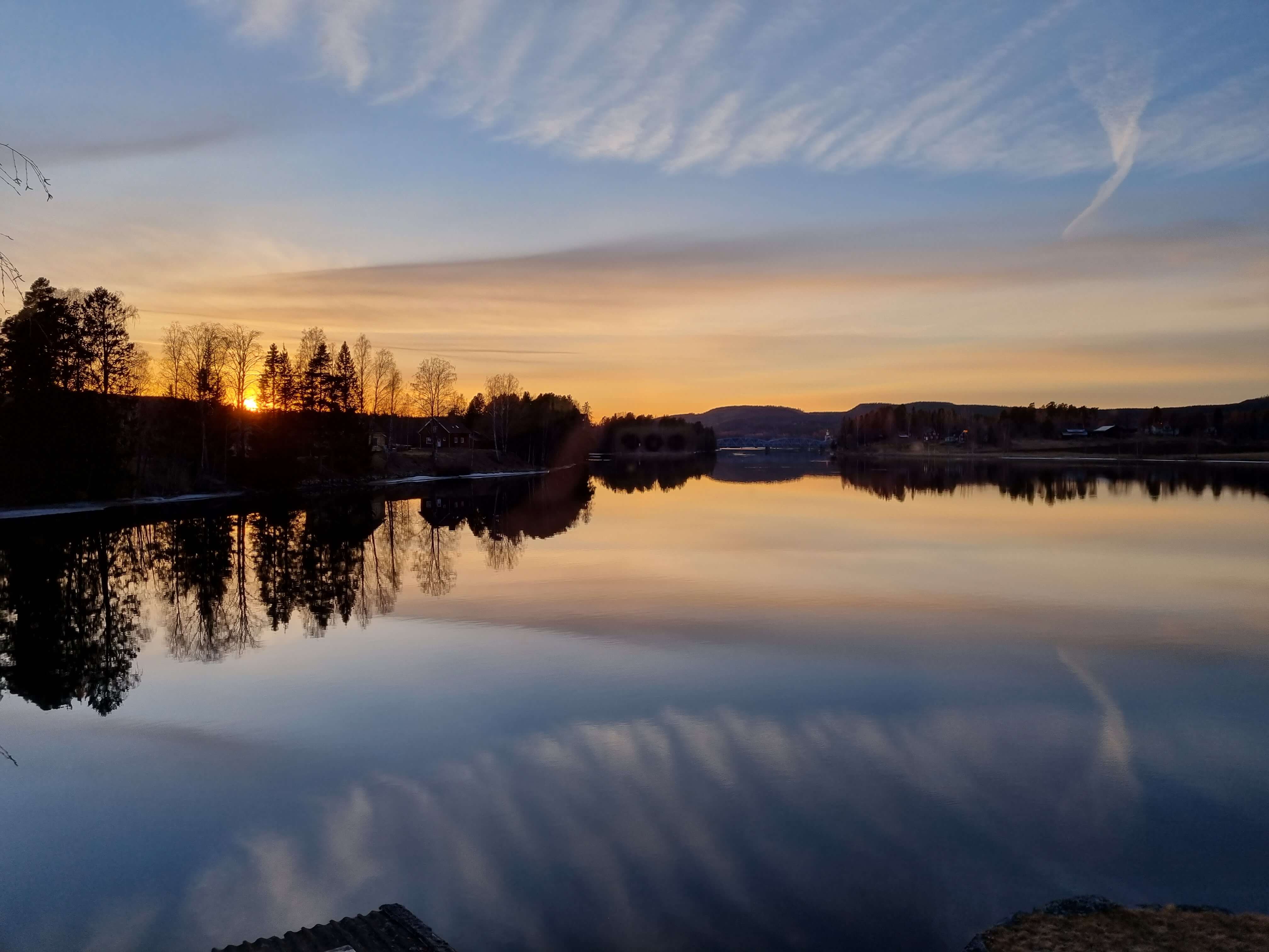 Beautiful Swedish fishing landscape